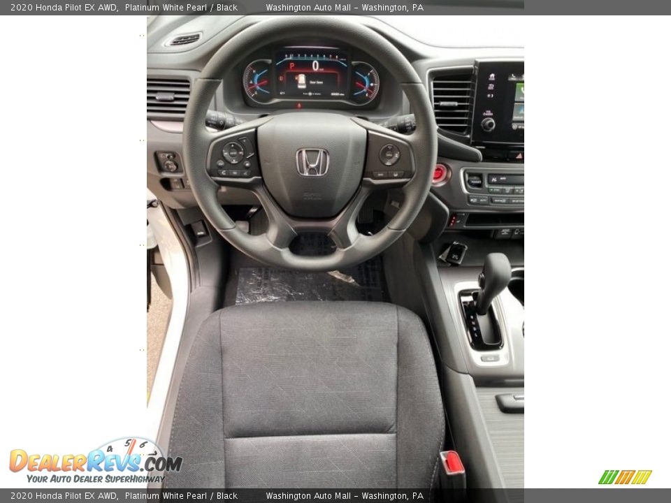 2020 Honda Pilot EX AWD Platinum White Pearl / Black Photo #13