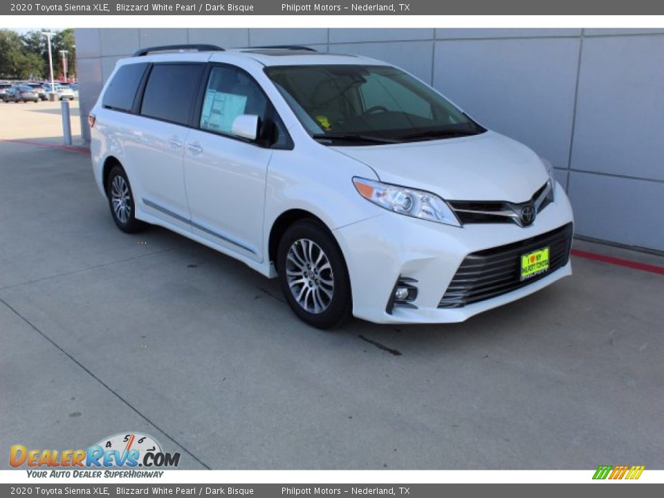 2020 Toyota Sienna XLE Blizzard White Pearl / Dark Bisque Photo #2