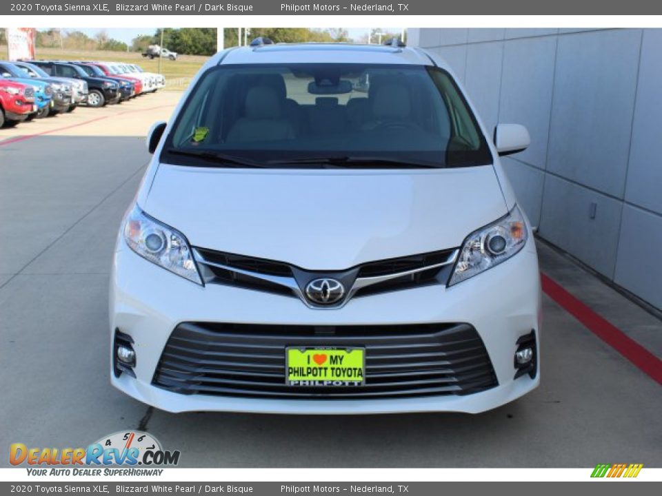 2020 Toyota Sienna XLE Blizzard White Pearl / Dark Bisque Photo #3