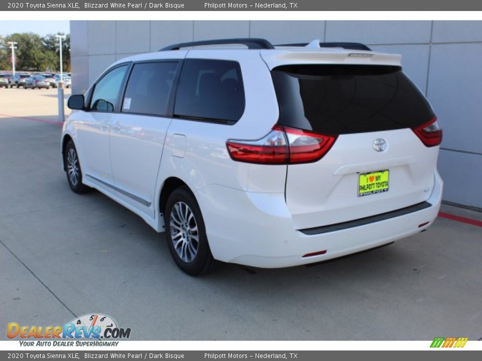 2020 Toyota Sienna XLE Blizzard White Pearl / Dark Bisque Photo #6