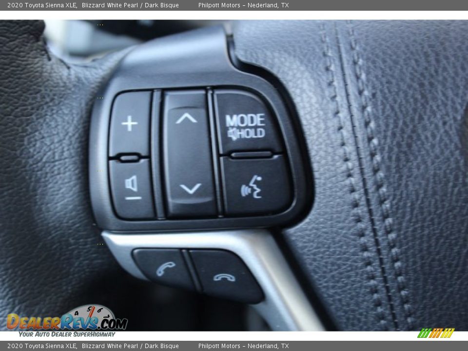 2020 Toyota Sienna XLE Blizzard White Pearl / Dark Bisque Photo #14