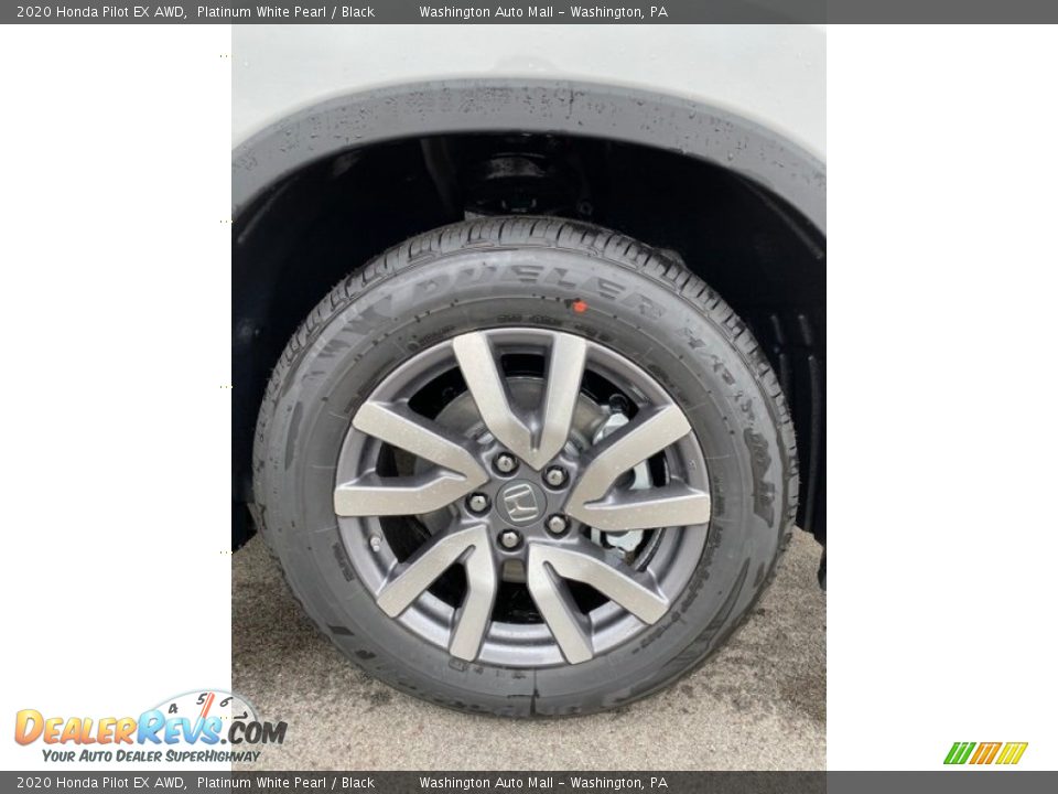 2020 Honda Pilot EX AWD Platinum White Pearl / Black Photo #34