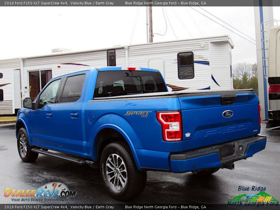 2019 Ford F150 XLT SuperCrew 4x4 Velocity Blue / Earth Gray Photo #3