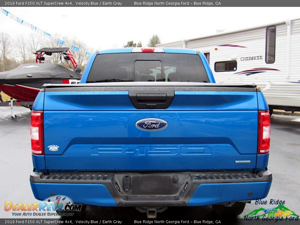 2019 Ford F150 XLT SuperCrew 4x4 Velocity Blue / Earth Gray Photo #4