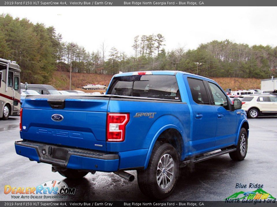 2019 Ford F150 XLT SuperCrew 4x4 Velocity Blue / Earth Gray Photo #5