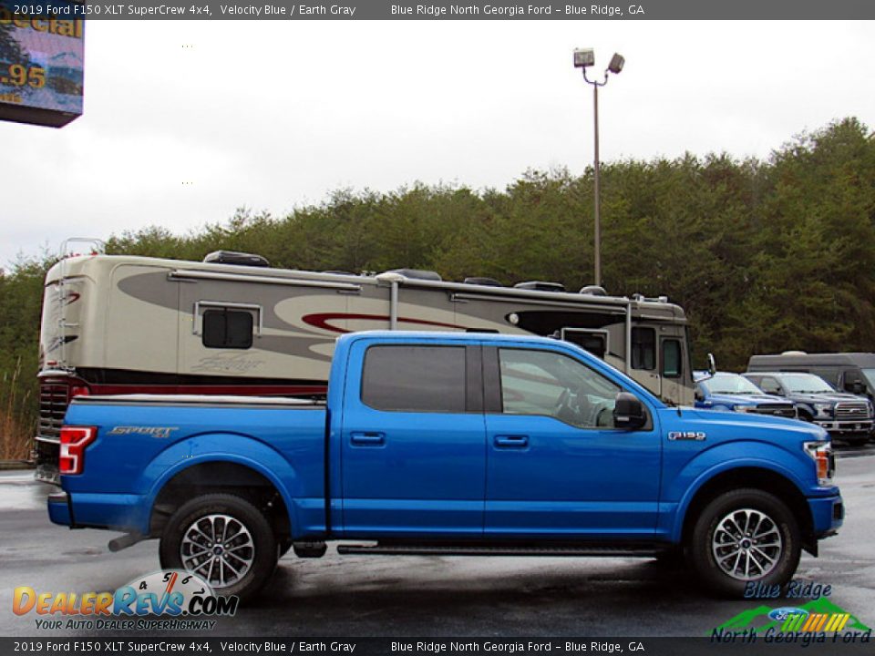 2019 Ford F150 XLT SuperCrew 4x4 Velocity Blue / Earth Gray Photo #6