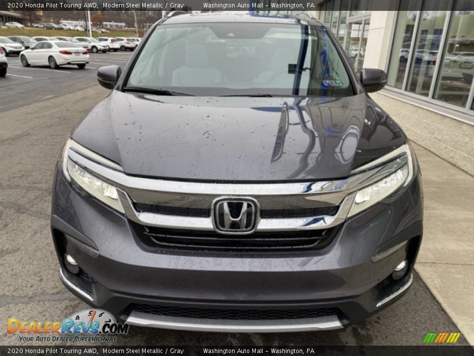 2020 Honda Pilot Touring AWD Modern Steel Metallic / Gray Photo #3
