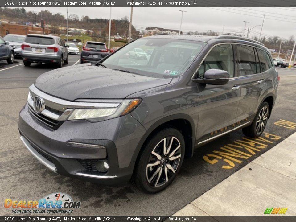 2020 Honda Pilot Touring AWD Modern Steel Metallic / Gray Photo #4