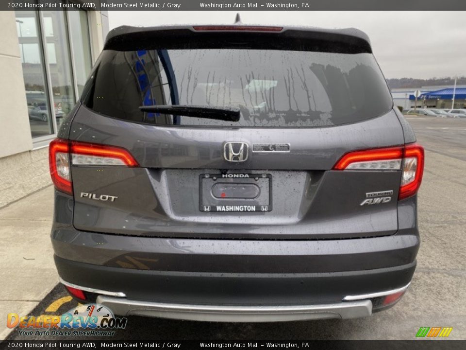 2020 Honda Pilot Touring AWD Modern Steel Metallic / Gray Photo #6