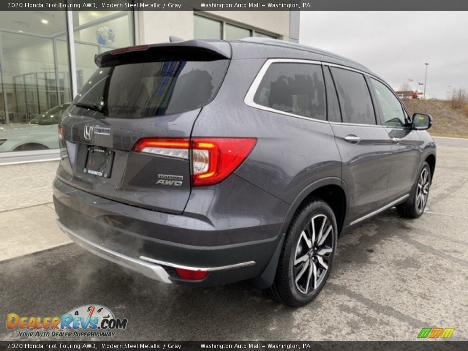 2020 Honda Pilot Touring AWD Modern Steel Metallic / Gray Photo #7