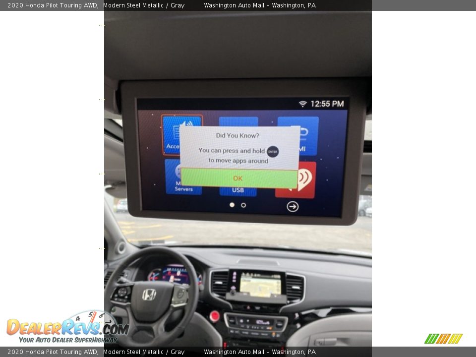 2020 Honda Pilot Touring AWD Modern Steel Metallic / Gray Photo #32