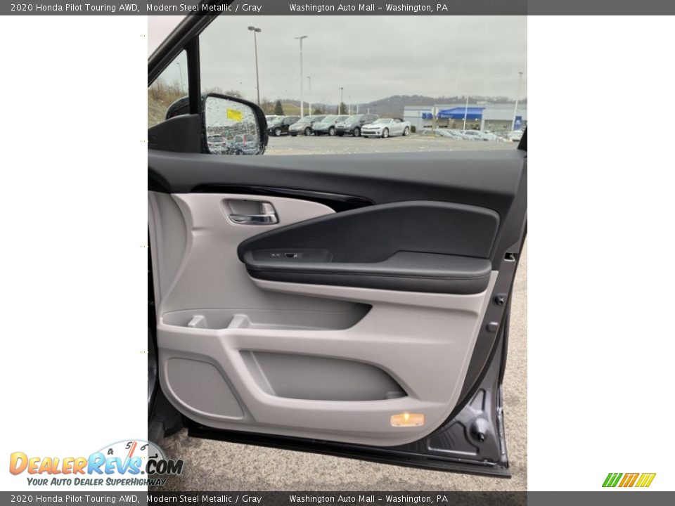 2020 Honda Pilot Touring AWD Modern Steel Metallic / Gray Photo #34