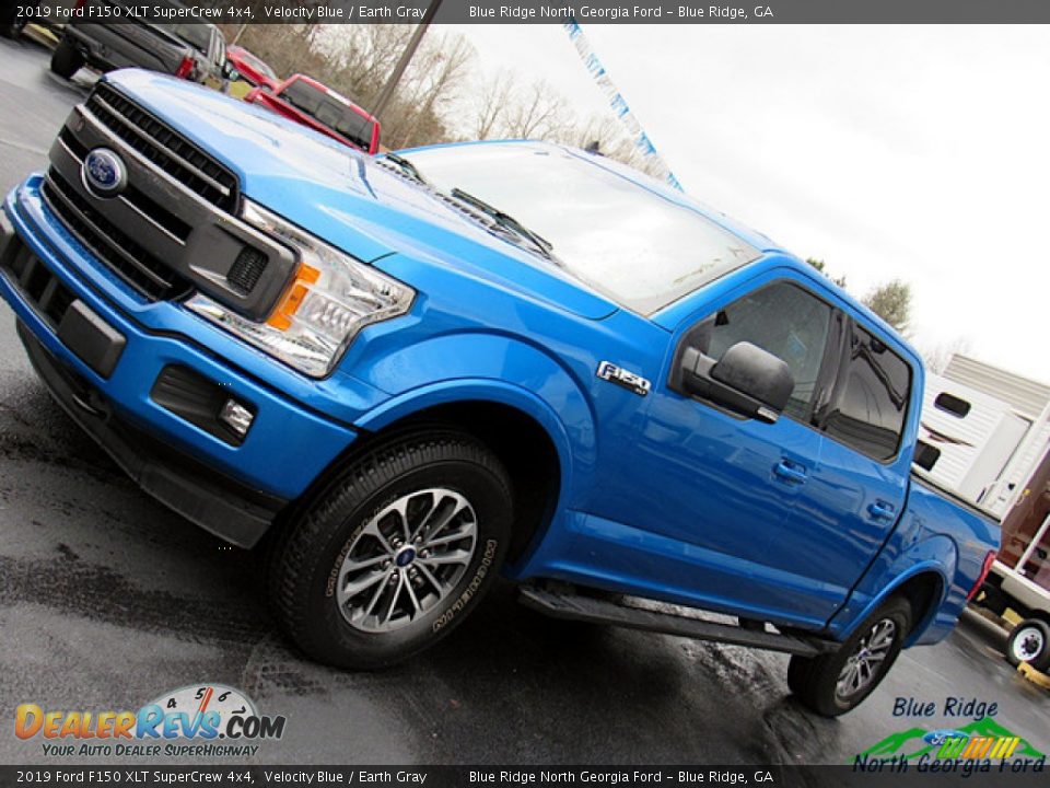 2019 Ford F150 XLT SuperCrew 4x4 Velocity Blue / Earth Gray Photo #34