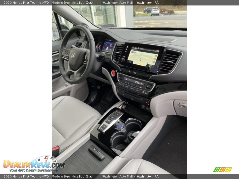 2020 Honda Pilot Touring AWD Modern Steel Metallic / Gray Photo #36