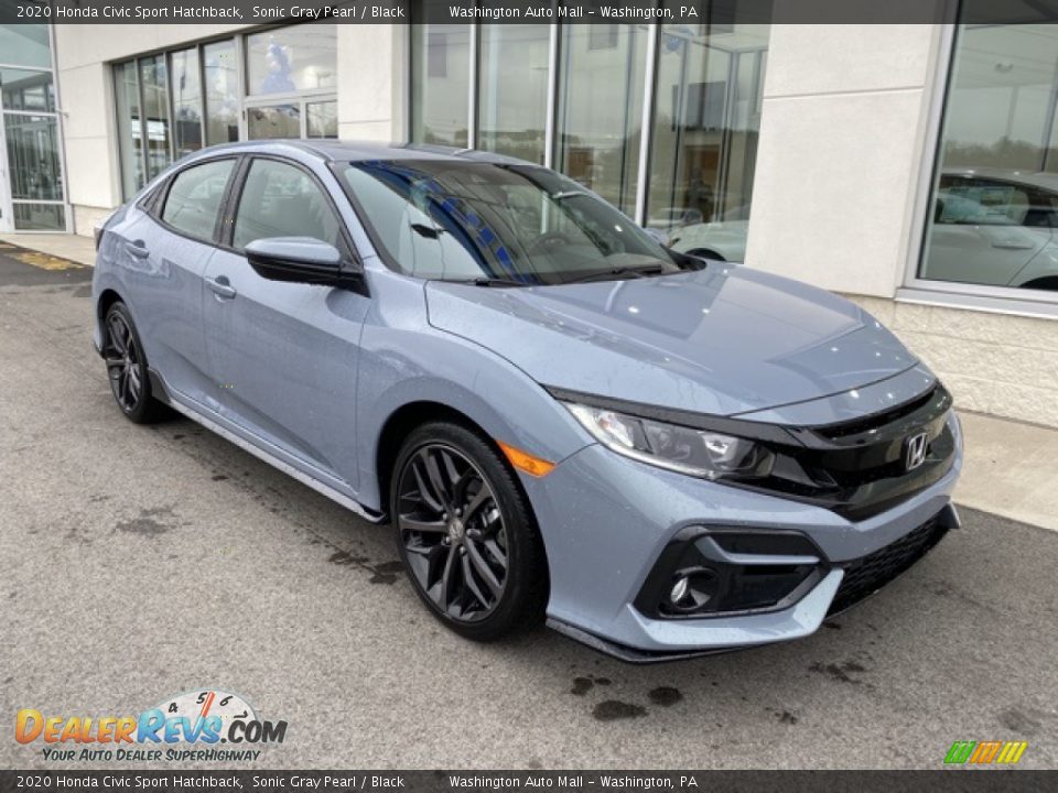 2020 Honda Civic Sport Hatchback Sonic Gray Pearl / Black Photo #2