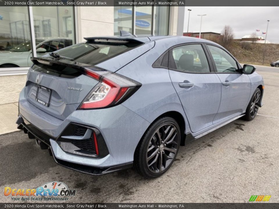 2020 Honda Civic Sport Hatchback Sonic Gray Pearl / Black Photo #7