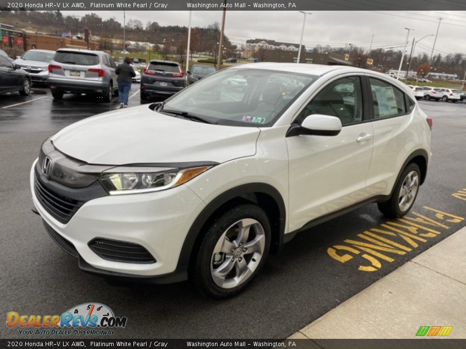 2020 Honda HR-V LX AWD Platinum White Pearl / Gray Photo #4