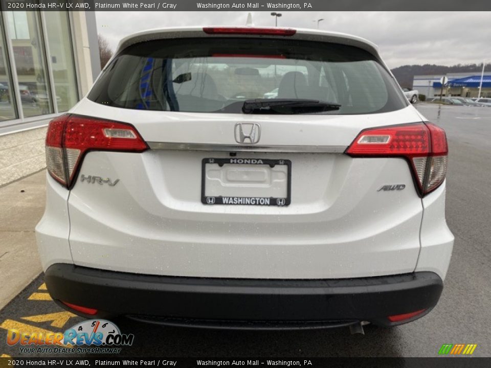 2020 Honda HR-V LX AWD Platinum White Pearl / Gray Photo #6