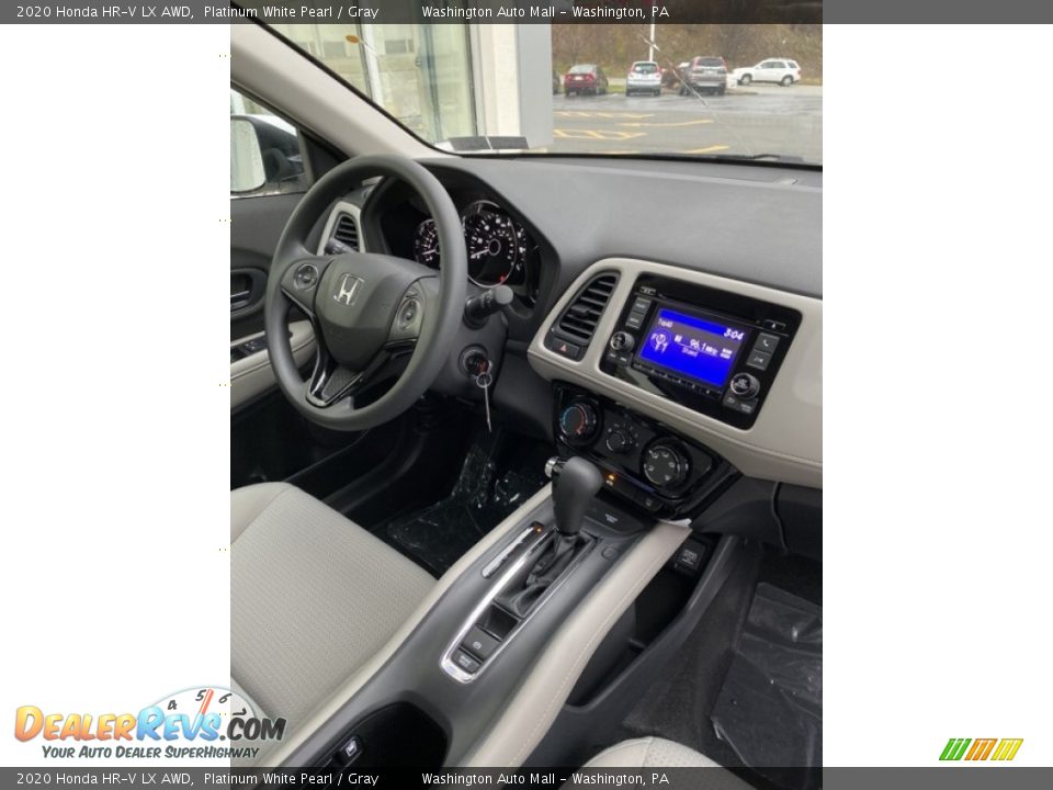 2020 Honda HR-V LX AWD Platinum White Pearl / Gray Photo #28