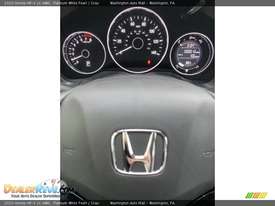 2020 Honda HR-V LX AWD Platinum White Pearl / Gray Photo #30