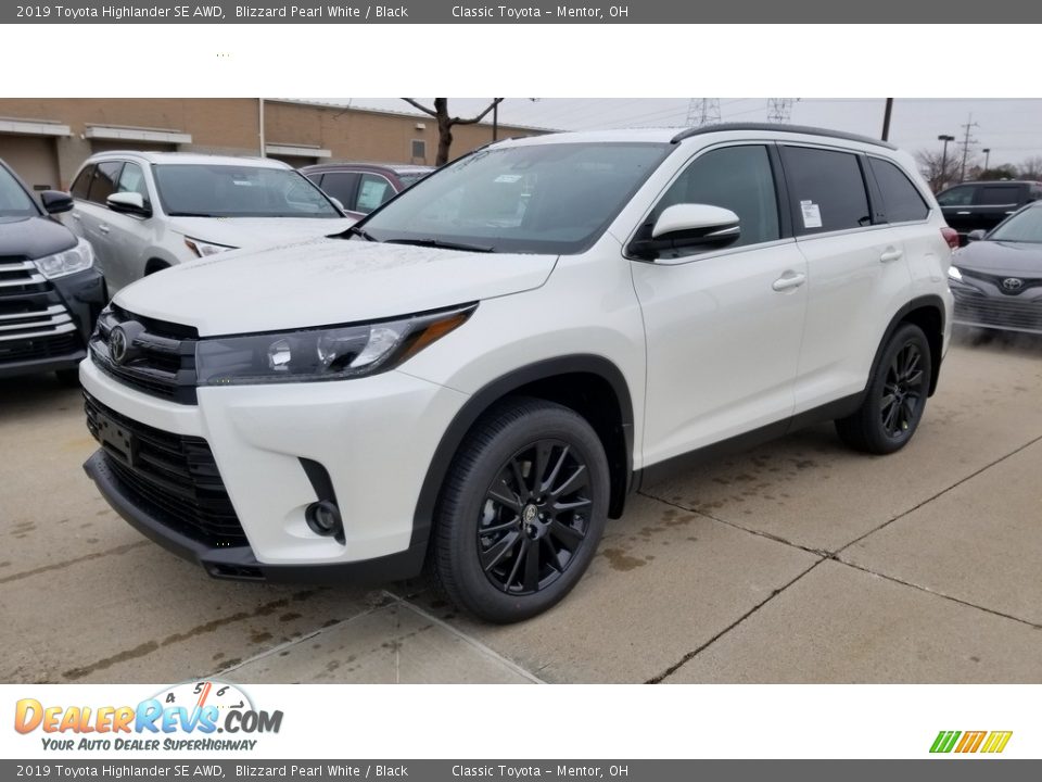 2019 Toyota Highlander SE AWD Blizzard Pearl White / Black Photo #1