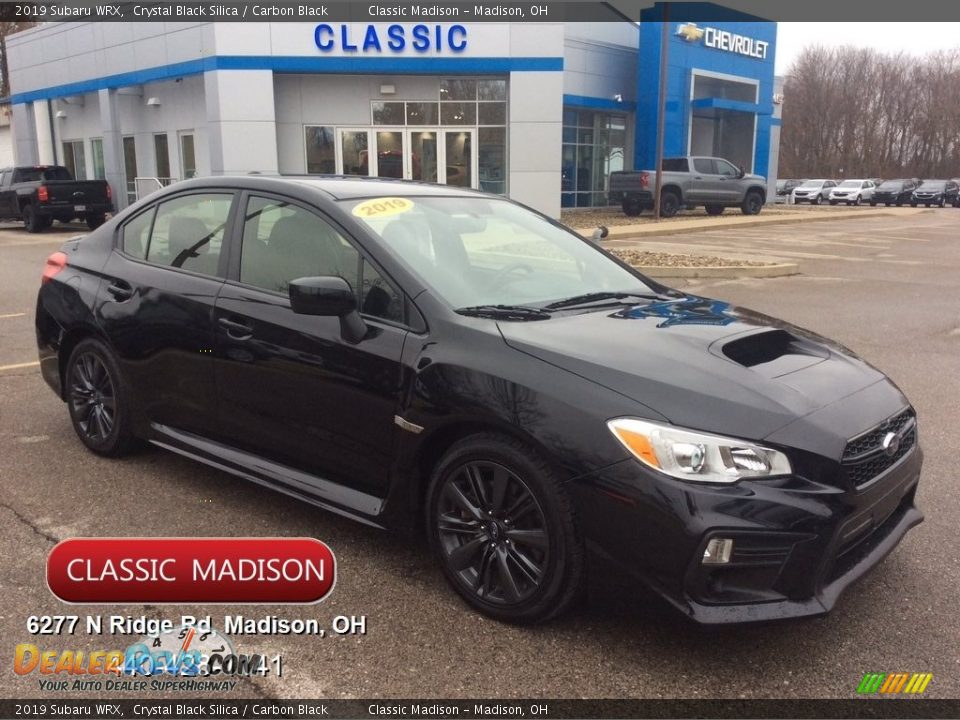 2019 Subaru WRX Crystal Black Silica / Carbon Black Photo #1