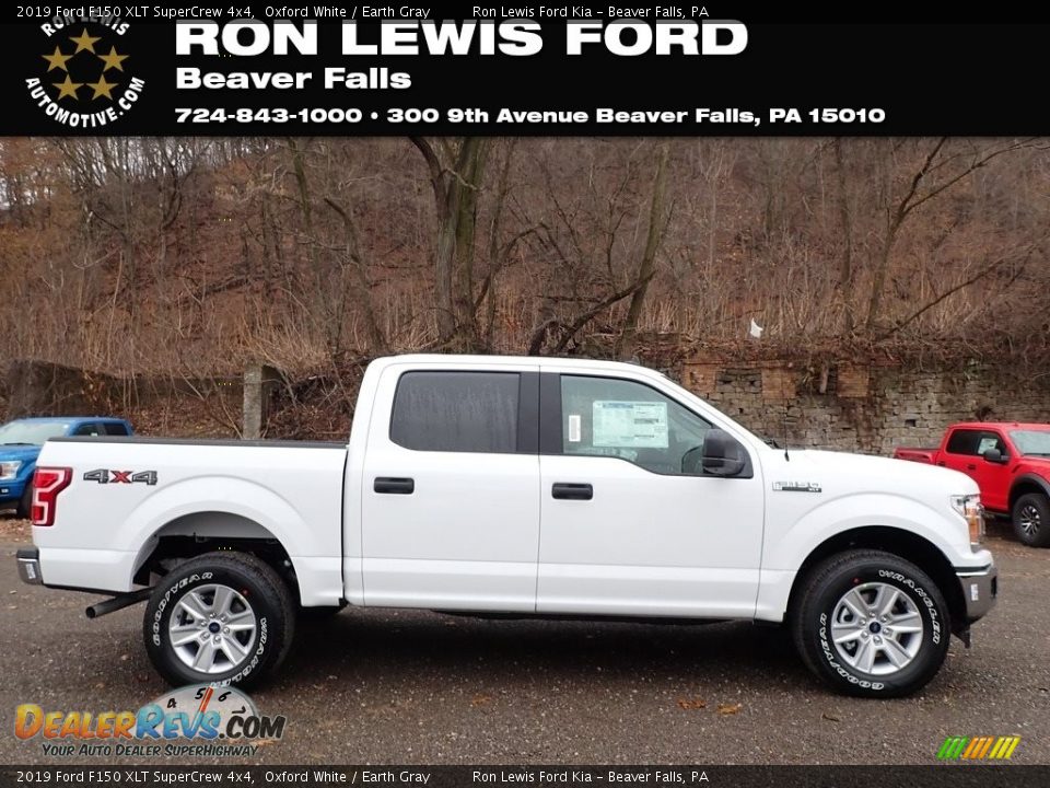 2019 Ford F150 XLT SuperCrew 4x4 Oxford White / Earth Gray Photo #1