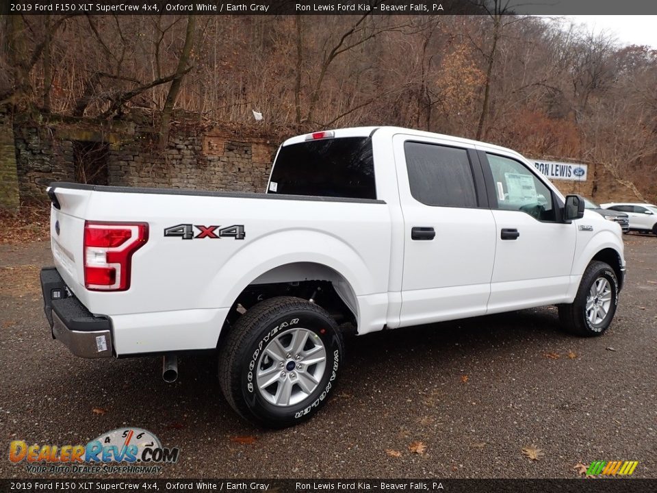 2019 Ford F150 XLT SuperCrew 4x4 Oxford White / Earth Gray Photo #2