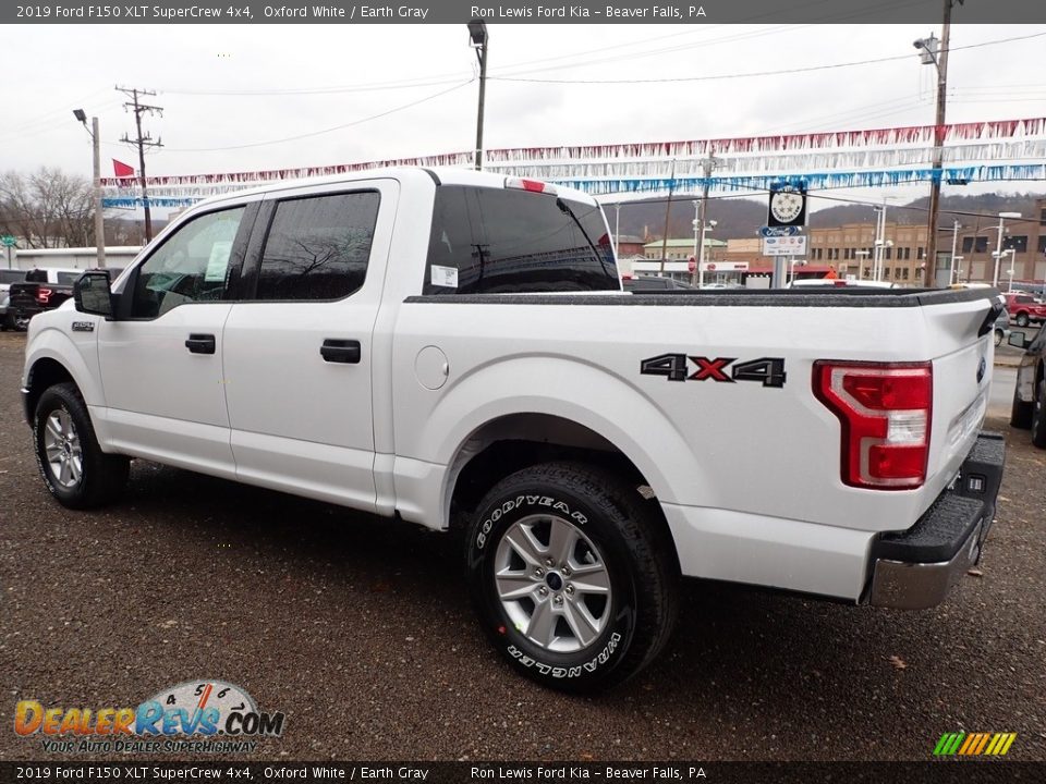 2019 Ford F150 XLT SuperCrew 4x4 Oxford White / Earth Gray Photo #4