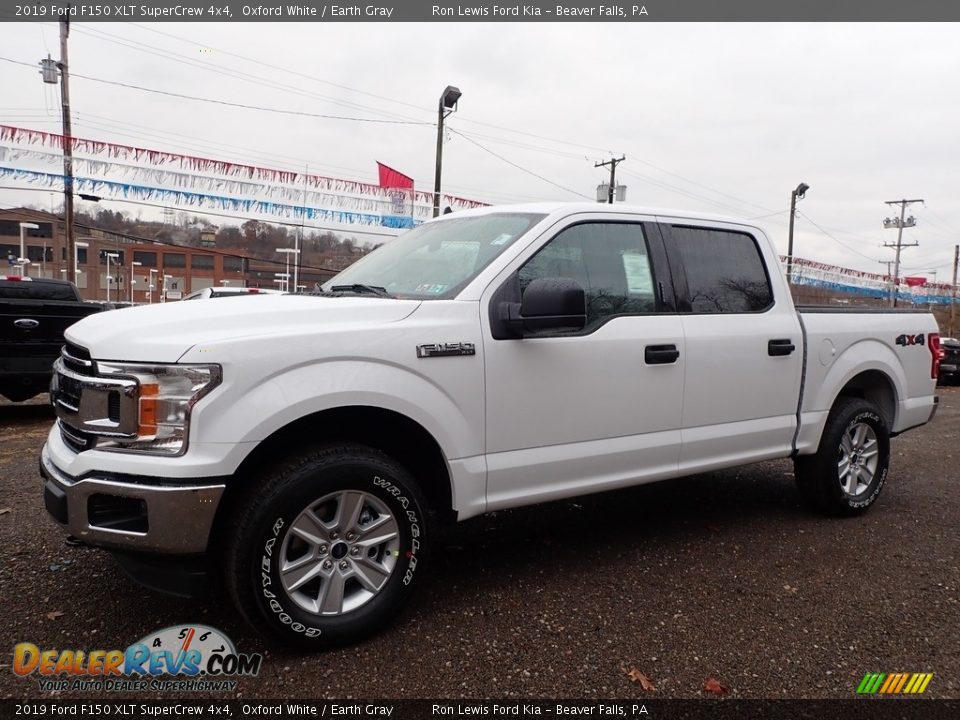 2019 Ford F150 XLT SuperCrew 4x4 Oxford White / Earth Gray Photo #6