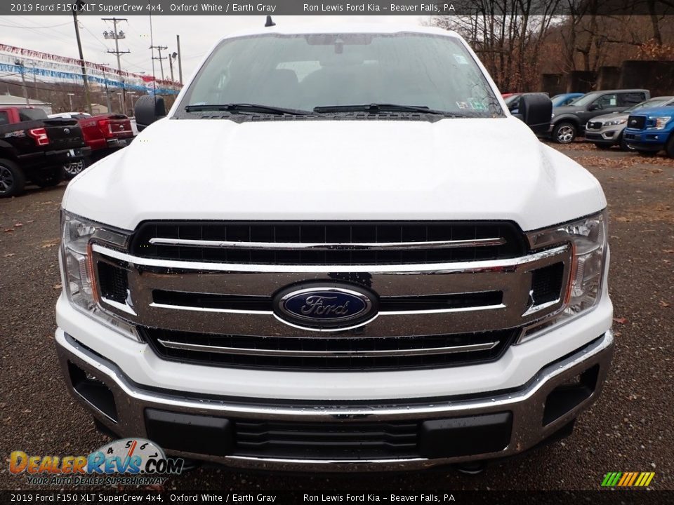 2019 Ford F150 XLT SuperCrew 4x4 Oxford White / Earth Gray Photo #7