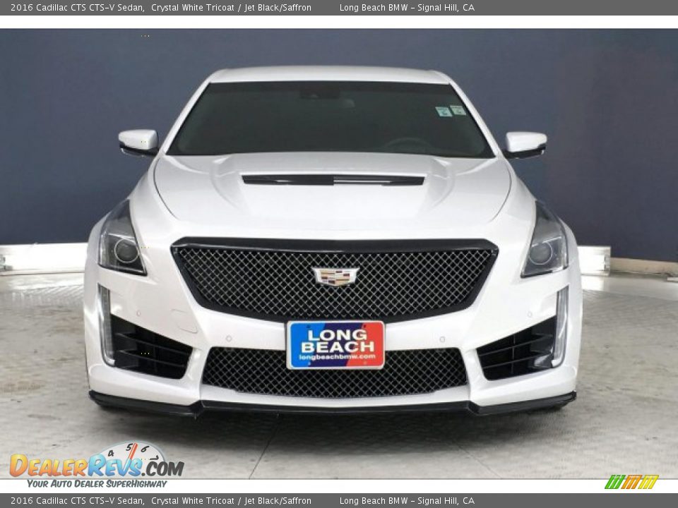2016 Cadillac CTS CTS-V Sedan Crystal White Tricoat / Jet Black/Saffron Photo #2