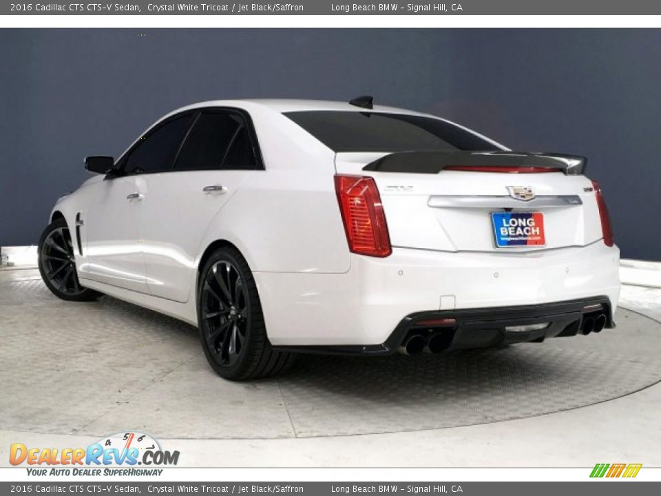 2016 Cadillac CTS CTS-V Sedan Crystal White Tricoat / Jet Black/Saffron Photo #10