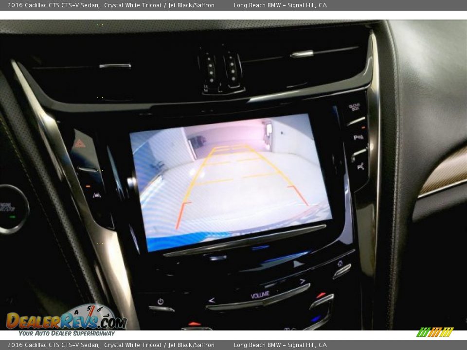 2016 Cadillac CTS CTS-V Sedan Crystal White Tricoat / Jet Black/Saffron Photo #13