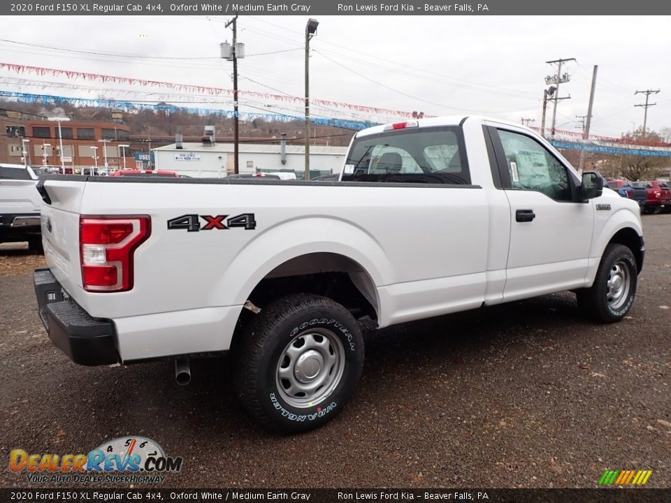 2020 Ford F150 XL Regular Cab 4x4 Oxford White / Medium Earth Gray Photo #4
