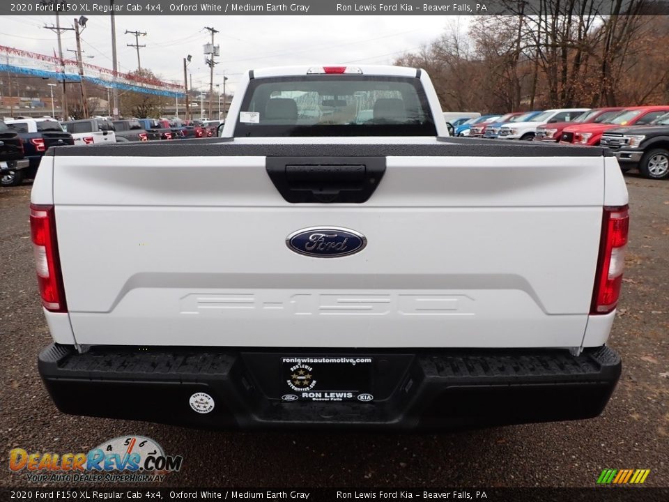 2020 Ford F150 XL Regular Cab 4x4 Oxford White / Medium Earth Gray Photo #5