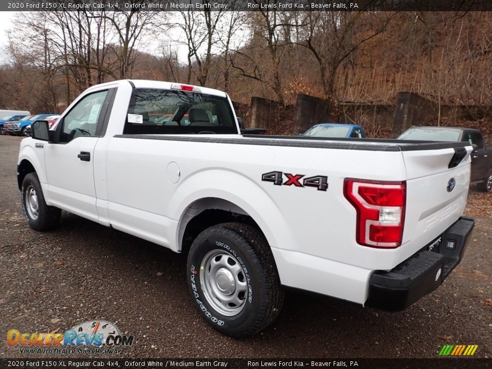 2020 Ford F150 XL Regular Cab 4x4 Oxford White / Medium Earth Gray Photo #6