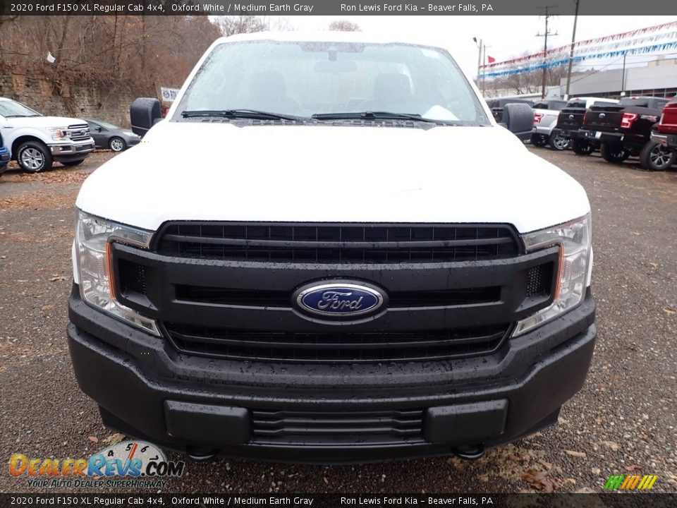 2020 Ford F150 XL Regular Cab 4x4 Oxford White / Medium Earth Gray Photo #9