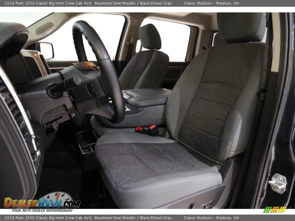 2019 Ram 1500 Classic Big Horn Crew Cab 4x4 Maximum Steel Metallic / Black/Diesel Gray Photo #5
