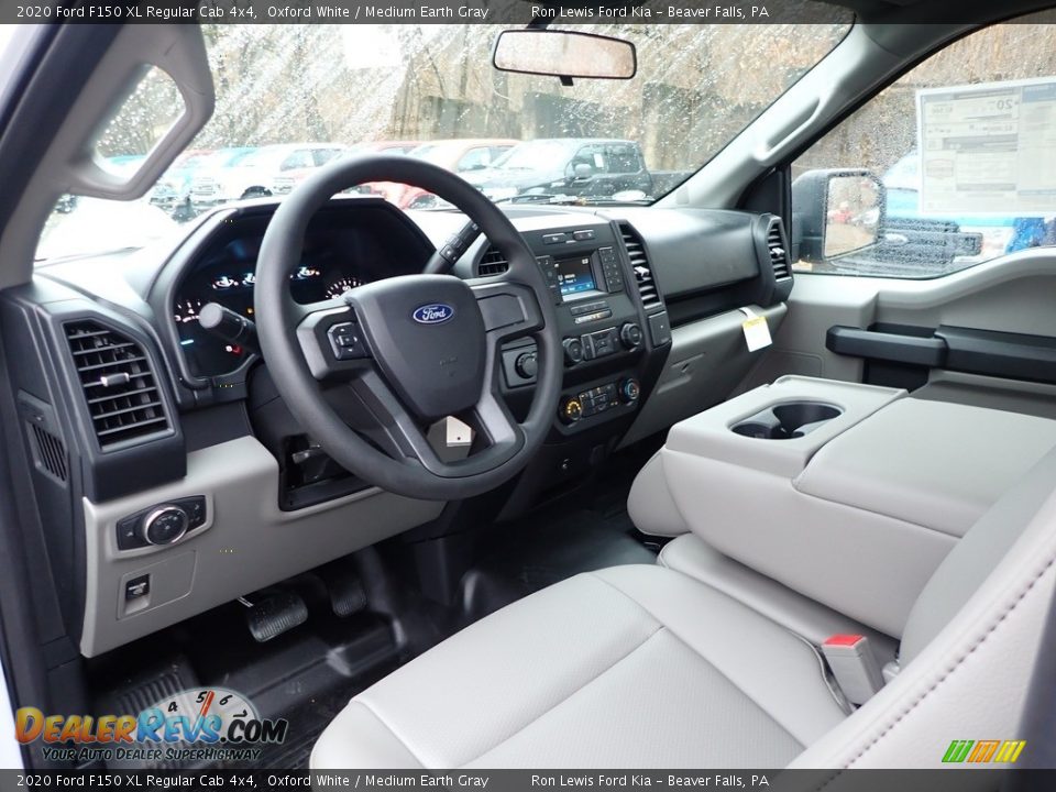 Medium Earth Gray Interior - 2020 Ford F150 XL Regular Cab 4x4 Photo #14