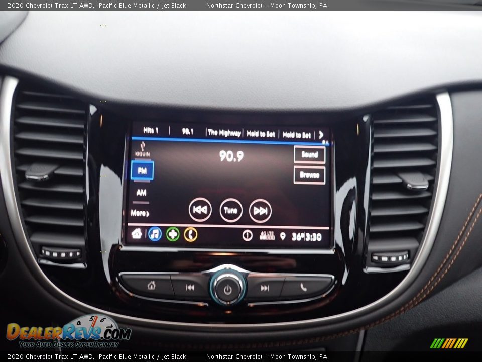 2020 Chevrolet Trax LT AWD Pacific Blue Metallic / Jet Black Photo #17