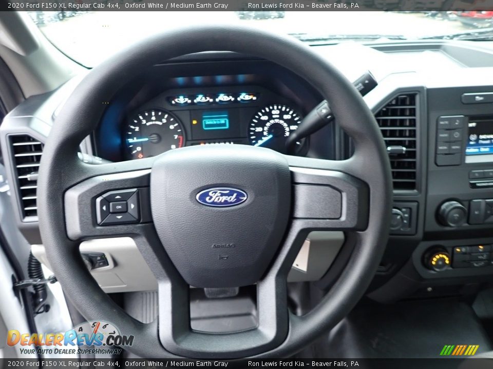 2020 Ford F150 XL Regular Cab 4x4 Oxford White / Medium Earth Gray Photo #19