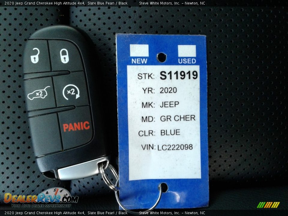 2020 Jeep Grand Cherokee High Altitude 4x4 Slate Blue Pearl / Black Photo #36