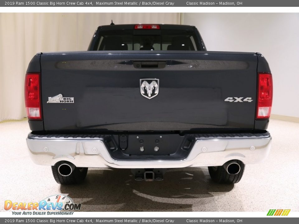2019 Ram 1500 Classic Big Horn Crew Cab 4x4 Maximum Steel Metallic / Black/Diesel Gray Photo #19