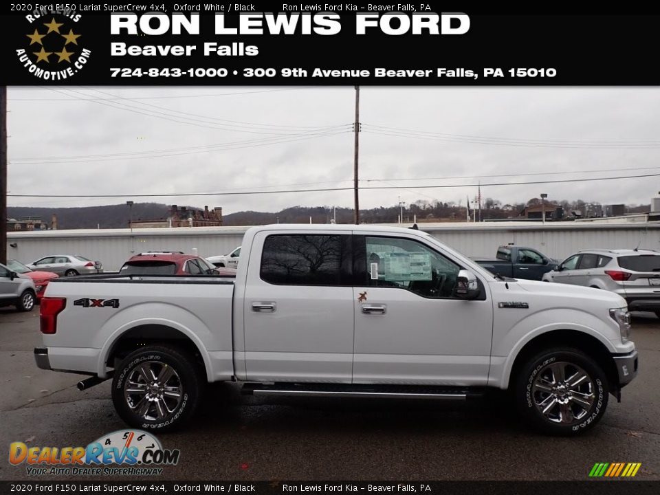 2020 Ford F150 Lariat SuperCrew 4x4 Oxford White / Black Photo #1
