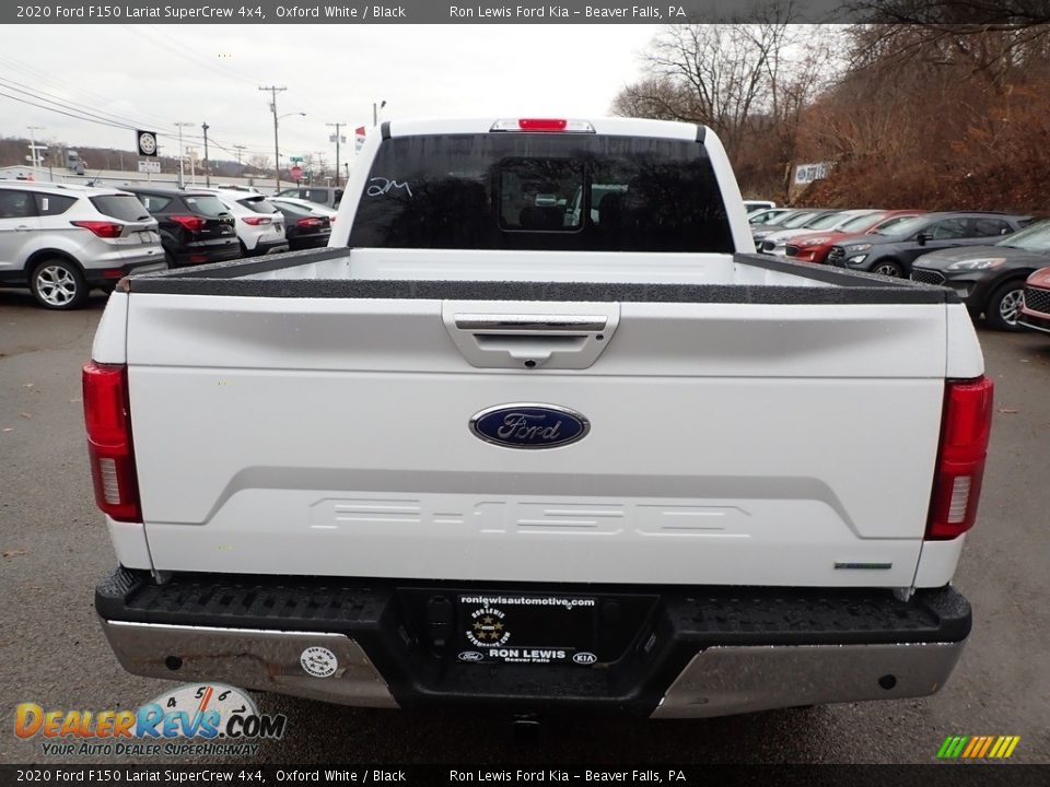 2020 Ford F150 Lariat SuperCrew 4x4 Oxford White / Black Photo #3
