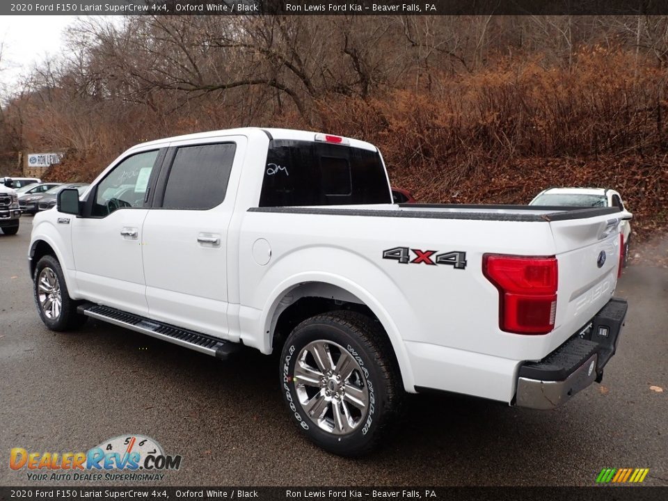 2020 Ford F150 Lariat SuperCrew 4x4 Oxford White / Black Photo #4