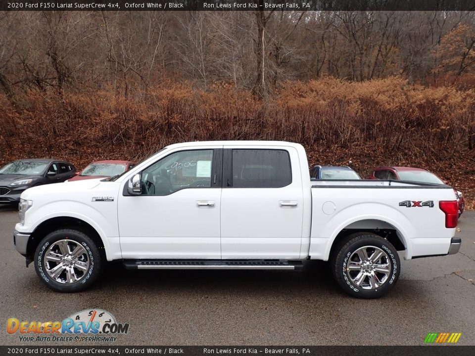 2020 Ford F150 Lariat SuperCrew 4x4 Oxford White / Black Photo #5