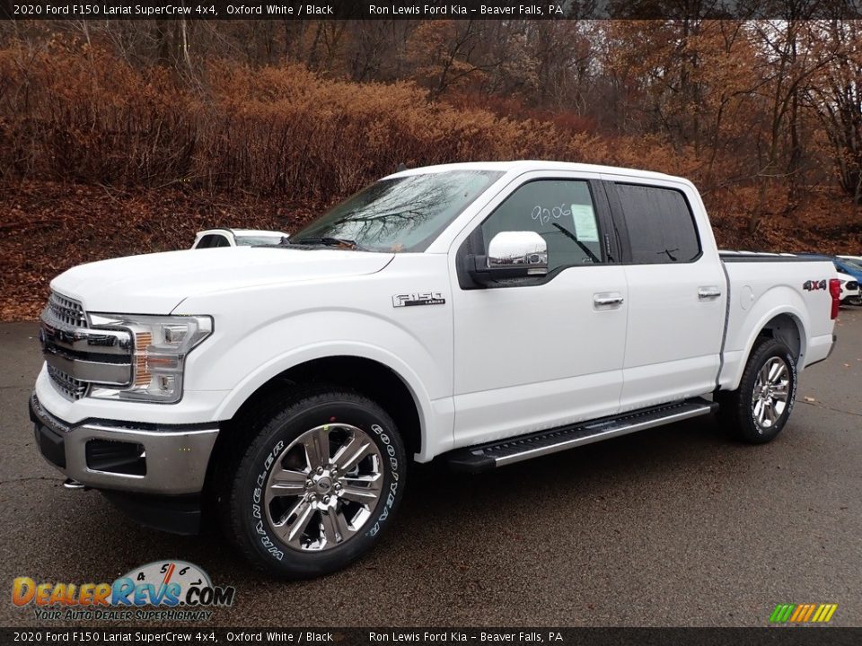 2020 Ford F150 Lariat SuperCrew 4x4 Oxford White / Black Photo #6