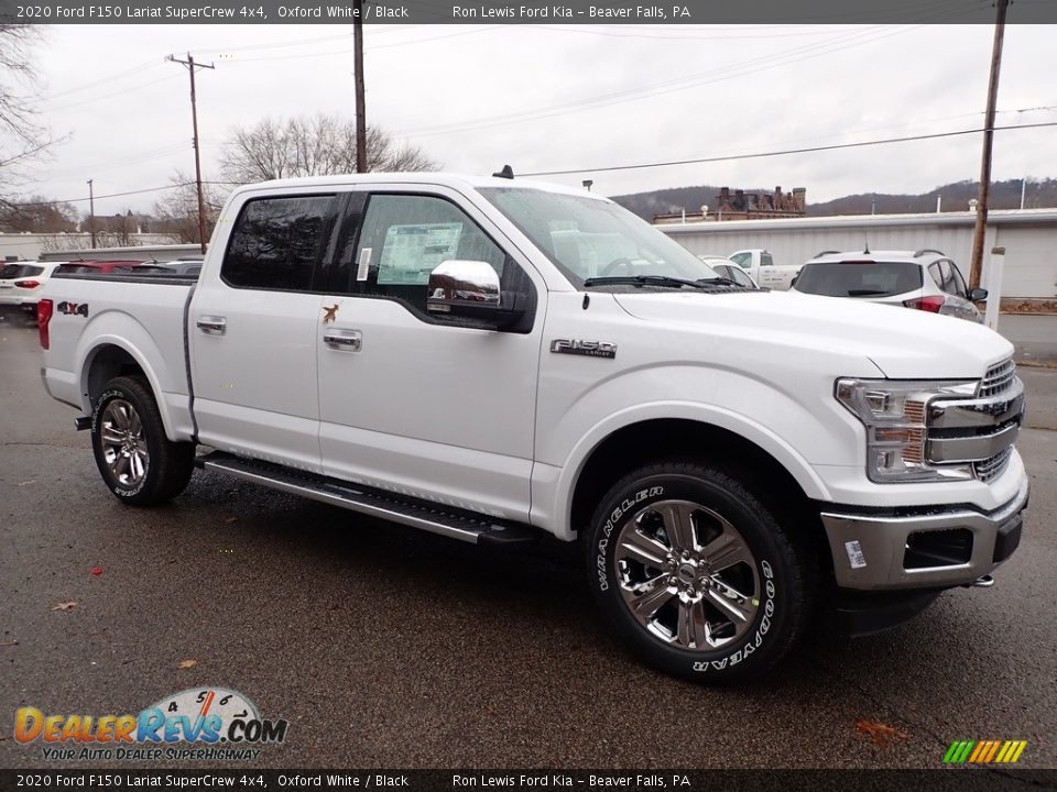 2020 Ford F150 Lariat SuperCrew 4x4 Oxford White / Black Photo #8